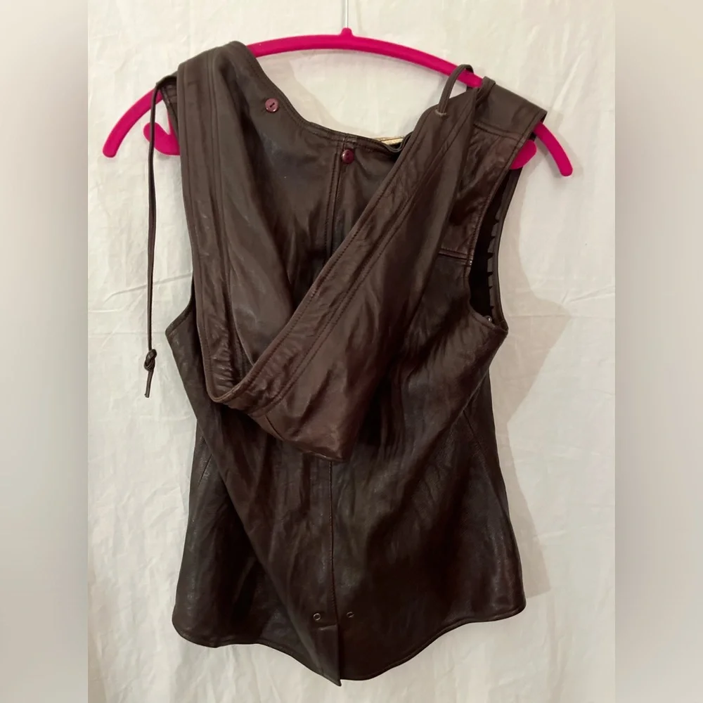 WOMEN’S leather vest MIKE & CHRIS MODIFIED boho biker